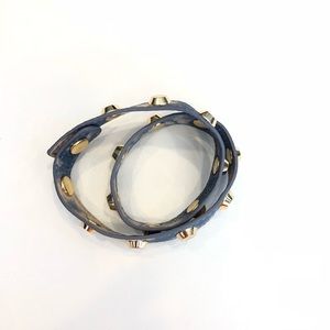 Michael Kors leather wrap bracelet